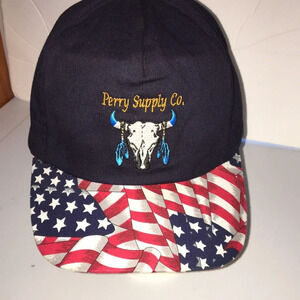 NWOT Crown Sportswear Co Perry Supply Co Patriotic Ball Cap